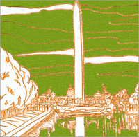Washington Monument Note - Green Washington Monument Note - Green