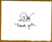 Fast Snail® Thank You Note Fast Snail® Thank You Note