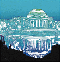 Jefferson Memorial Note - Ombré Jefferson Memorial Note - Ombré