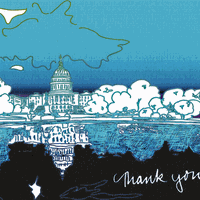 U.S. Capitol Ombré Thank You U.S. Capitol Ombré Thank You