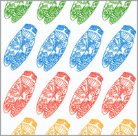 Cigale Toile Notes - Small Cigale Toile Notes - Small