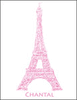 Personalized Eiffel Tower Note Cards