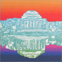 Jefferson Memorial Ombré Note Jefferson Memorial Ombré Note