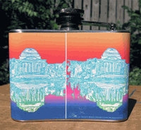 Jefferson Memorial Ombré Flask - Multicolor Jefferson Memorial Ombré Flask - Multicolor