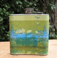 U.S. Capitol Reflections 6 oz. Flask - Green/Blue Plus U.S. Capitol Reflections 6 oz. Flask - Green/Blue Plus