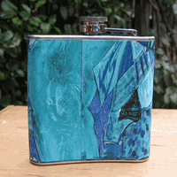 Abstract Blue 6 oz Flask Abstract Blue 6 oz Flask