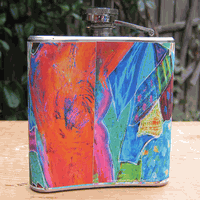 Vivid Abstract Art 6 oz flask Vivid Abstract Art 6 oz flask