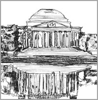 Jefferson Memorial Blanc et Noir Jefferson Memorial Blanc et Noir