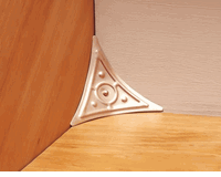 Dust Corners Unlacquered Brass, Each side is 2 3/4" in length