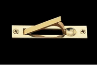 Cabinet Pulls Bright Solid Brass, Pocket Door