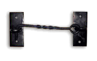 Black Twisted Wrought Iron, 6" Cabin Hook