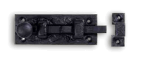 Rusic Black Wrought Iron, 3" Slide Bolt