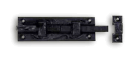 Curly Tail Black Wrought Iron, 3" Slide Bolt
