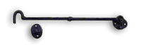Black Wrought Iron, Cabin Hook 8"