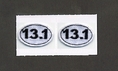 Embroidered 13.1 Oval Stick-on Applique