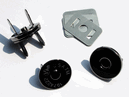 Magnetic snaps 18mm Slim Black Nickel MSE18-BN 25 sets Magnetic snaps 18mm Slim Black Nickel MSE18-BN 25 sets
