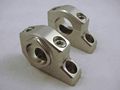 ROX Pro Off-Set Block Riser for 1 1/8 inch (28mm) Handle Bars - Silver