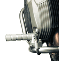 PRE-ORDER ETA FEB 28 Premium Highway Pegs with Secret Storage- Silver (pair) by Adventure Designs. Made in USA