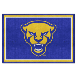 Pitt Panthers 5ft. x 8 ft. Plush Area Rug, Panther Logo