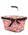 Monogrammed Stylish Collapsible Market And Shopping Basket in Floral Print Monogrammed Stylish Collapsible Market And Shopping Basket in Floral Print