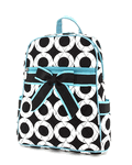 Circle Print Quilted Medium Backpack Circle Print Quilted Medium Backpack