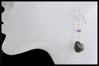 Dark River Stone Earrings