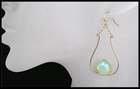 Blue Chalcedony Vessel  Shaped Earrings