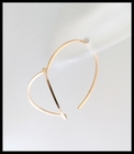 Gold Leaf Shaped Hoops (sm)