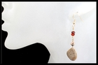 River Stone and Jasper Earrings