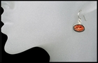 Terrazzo Oval Drop Earrings in Rust Terrazzo Oval Drop Earrings in Rust