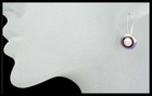 Convex French Wire Earrings in Purple Convex French Wire Earrings in Purple