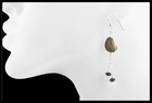 River Stone and Chalcedony Dangle Earrings River Stone and Chalcedony Dangle Earrings