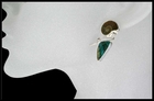 Ammonite and Chrysocolla Post Earrings Ammonite and Chrysocolla Post Earrings