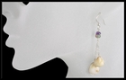 River Stone Amethyst and Tourmaline Dangle Earrings River Stone Amethyst and Tourmaline Dangle Earrings
