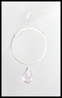 Pink Amethyst Hoops