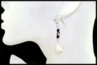 Sea Stone, Jasper and Onyx Hanging Earrings Sea Stone, Jasper and Onyx Hanging Earrings