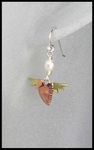 Mixed Metal Light Hearted Earrings Mixed Metal Light Hearted Earrings