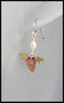 Mixed Metal Light Hearted Earrings