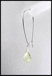 Lemon  Quartz Briolette Drop Earrings