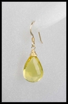 Whiskey Quartz Drop Earrings