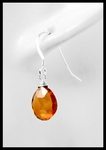 Citrine Sterling Silver Drop Earrings