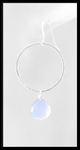 Chalcedony Hoop Earrings