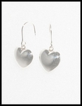 Shiny Sterling Silver Puffy Hearts