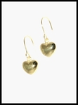 Shiny Puffy Gold Hearts