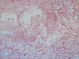 819589 Yuwa Kowa Live Life Toile Red on Cream 819589 Yuwa Kowa Live Life Toile Red on Cream