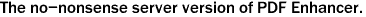 The no-nonsense server version of PDF Enhancer.