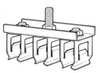 FE-908-2SF3 Zinc Plated Steel Triple Hanger Assembly FE-908-2SF3 Zinc Plated Steel Triple Hanger Assembly
