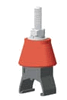 310918 Hanger Clamp With Insulator - Single Pole Black 310918 Hanger Clamp With Insulator - Single Pole Black