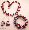 Ruby Quartz And Crystal Jewelry Set Ruby Quartz And Crystal Jewelry Set