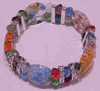 Crystal & Munora Glass Bracelet 1 pc Crystal & Munora Glass Bracelet 1 pc